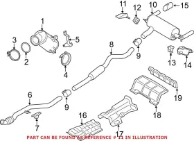 18307620316-bb Genuine Bmw Oem Driver Left Exhaust System Hanger Bracket 18307620316 For