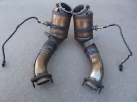 759909402 Genuine Bmw Oem Nice 2011-2019 550i 650i 750i 4.4tt Catalytics 44k Mi Exhaust Pipes Cats