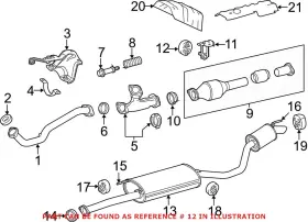 175650p041-bb Genuine Toyota Oem Exhaust Muffler Bracket Insulator For 4runner Avalon