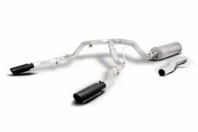 65717b Gibson Fits 21-23 Gmc Yukon/chevrolet Tahoe 5.3l 2/4wd Black Elite Cat-back