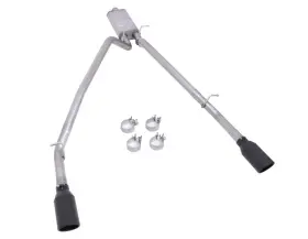 66573b Gibson Fits 2025 Ram 1500 3.0l I6 Dohc 2.5in Cat-back Dual Split Exhaust - Black