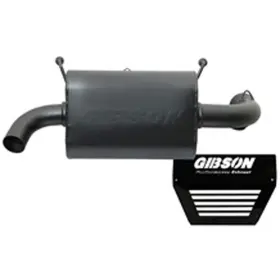 98028 Gibson Polaris Utv Single Exhaust Black Ceramic
