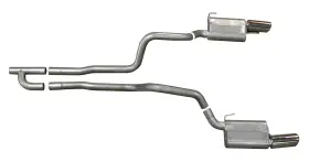 619005 Gibson Performance Exhaust For 05-10 Ford Mustang Base 4.0l 2.5in Cat-back Dual - Stainless