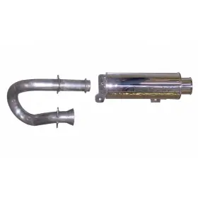 96010 Gibson Performance Exhaust Ss Utv Slip-on Muffler For 08-09 / 11-12 Yamaha Rhino 700