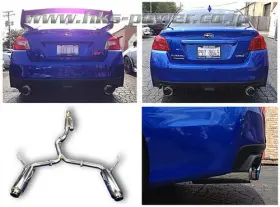 31006-bf001 Hks Hi Power Series 304 Muffler Exhaust For 2014-2017 Subaru Wrx Sti 4d Fa20
