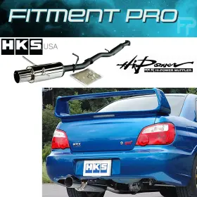 3106-ex008 Hks Hi-power Catback Exhaust System For 02-07 Subaru Impreza Wrx/sti