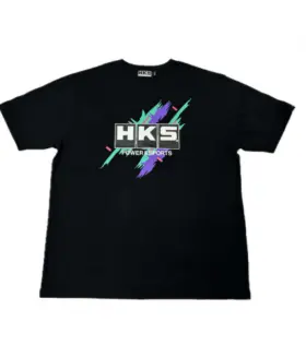 51007-ak729 Hks For Super Racing V2 Black T-shirt Xxl - Automotive Fan Apparel