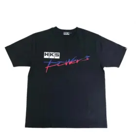 51007-ak732 Hks T-shirt Powers Black L