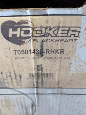 Blackheart70501439-rhkr Holley 70501439-rhkr Discontinued Hooker 3rd Gen F-body Exhaust New In Box