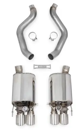 70401313-rhkr Hooker Blackheart Axle-back Exhaust With Dual Mode Npp Mufflers