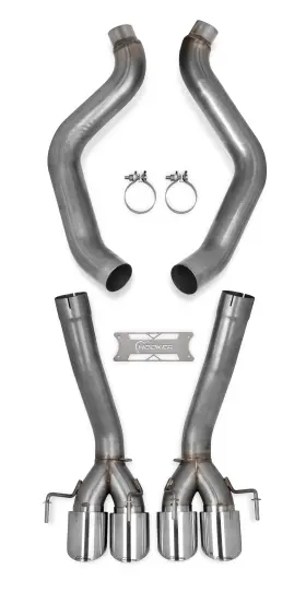 70401314-rhkr Hooker Blackheart Axle-back Exhaust Without Mufflers