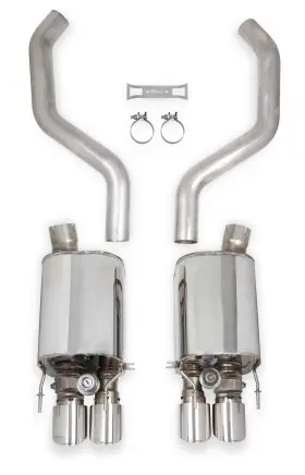 70401329-rhkr Hooker Blackheart Axle-back Exhaust With Dual Mode Npp Mufflers