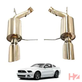 Na-hz0020 Hz Motorsport Stainless Steel Sport Axleback For 11 12 13 14 Ford Mustang V6 3.7l Direct Fit
