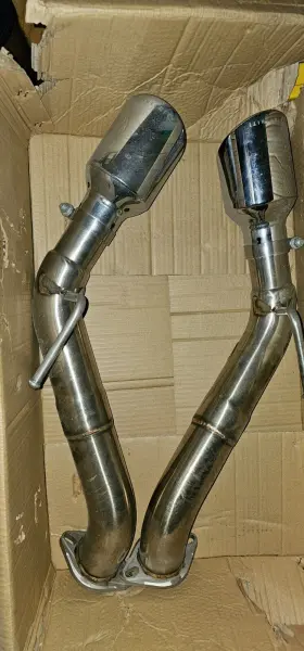 B0100-q60st Infiniti 2017-2022 Sport Exhaust Q60 Non-resonated Axle Back