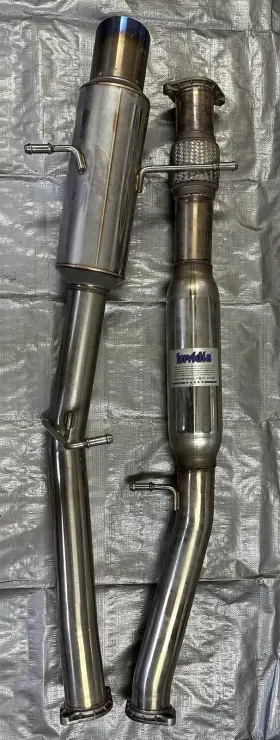 Hs02sw1gtp Invidia N1 Catback Exhaust System Ti Tip Fitment 04-07 Sti/wrx Subaru Impreza