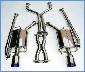 Hs07ig4g3d Invidia For 07 Infiniti G35/g37 Sedan 4dr Q300 Rolled Titanium Tip Cat-back