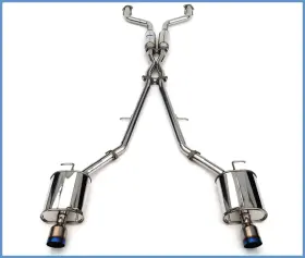 Hs07ig4g3t Invidia For 07 Infiniti G35/g37 Sedan Q300 Single Layer Titanium Tip Cat-back