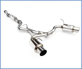 Hs08stigtp Invidia 08-11 Sti Hatch / 11 For Wrx Dual N1 Single Layer Ss Tipped