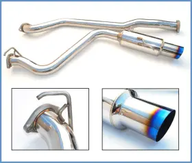 Hs08sw4gst Invidia 08-09 For Wrx Sedan 76mm 101mm Tip Racing Titanium Cat-back