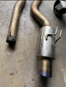 Hs09mexgrt Invidia Racing Cat Back Exhaust With Burnt Tip Fits 2008-2015 Mitsubishi Evo X