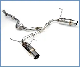Hs11stigtp Invidia For 08 Subaru Wrx/sti 4dr N1 Twin Outlet Single Layer Tip Ss Cat-back