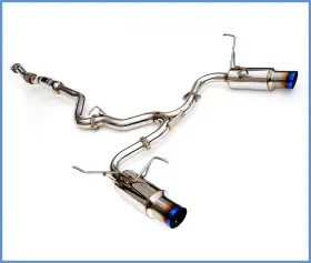 Hs11stigtt Invidia For 08 Subaru Wrx/sti 4dr N1 Twin Outlet Single Layer Tip Titanium