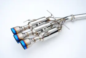 Hs17cs27gm3st Invidia Fits 17 Honda Civic Si Coupe Gemini Triple Titanium Tip Cat-back