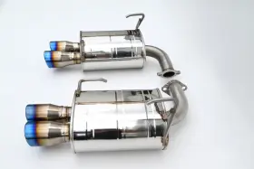 Hs22sw4aq4rtl Invidia Fits 22 Subaru Wrx Q300 3.5 Inch Rolled Dual Wall T.i Tip Axle-back