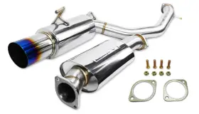 Is-gt-370z-bt Isr Performance For Gt Single Exhaust With Burnt Tip - Nissan 370z