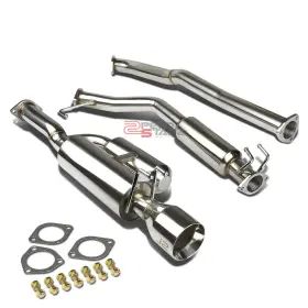 Zpd-j2cbe034 J2 Engineering For 07-11 Civic Si Fa5 Sedan Catback System Hi-power Style 4.5 Inch Rolled Tip Muffle