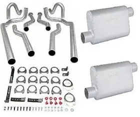 30555k Jegs Dual Exhaust With Chambered Mufflers