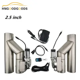 0300510a Jonjea 2.5ftft 2.5inch Double Electric Exhaust Valve Y Pipe Single Flap Control Kit