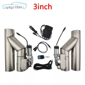 0300511a Jonjea 3ftft/3inch Double Electric Exhaust Valve Y Pipe Single Flap Car Control Kit