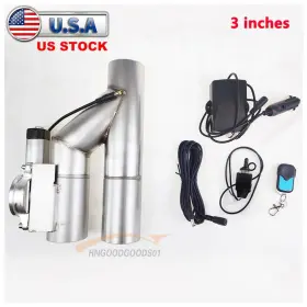 0300611 Jonjea 3 Inch /3inch Electric Exhaust Single Control Valve Kit With Remote And Manual Switch