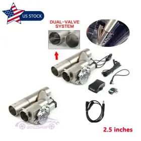 0300710a Jonjea 2.5 Inch Double Electric Exhaust Dual Valve Y Pipe Control With Remote Switch