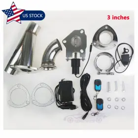 0301711 Jonjea 3 Inch Electric Exhaust Valve Y Pipe Control Motor Kit With Manual And Remote Switch