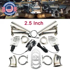0301810 Jonjea 2.5ftft Dual Electric Exhaust Valve Control Kit Y Pipe Steels With Manual Switch