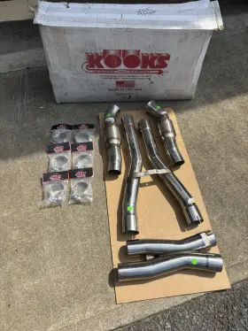 21613201 Kooks Corvette 3in Catted X-pipe