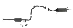 139574 Mac Auto Parts 95-98 Protege 1.8l Resonator And Muffler Exhaust System
