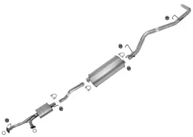 144493 Mac Auto Parts Federal Emissions Front Rear Mufflers Pipe For Toyota Tundra 2000-2002 4.7l