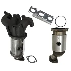 154760 Mac Auto Parts For Ford Explorer 3.5l 2011-2012 Non Turbo Front And Rear Catalytic Converter