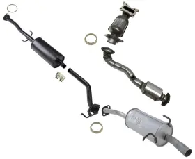 157063 Mac Auto Parts Front And Rear Converters Middle Resonator Muffler For Honda Cr-v 2010-2011