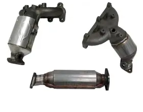 159219 Mac Auto Parts 3 Front Rear Lower Manifold Catalytic Converter For 2.7l 07-09 Santa Fe 2.7 Only