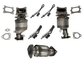 166096 Mac Auto Parts Front Rear Low Manifold Catalytic Converter And Sensors For Honda Pilot 09-11
