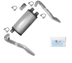 189747 Mac Auto Parts Tail Pipes With Performance Xlerator Muffler For 82-92 Camaro 5.0 Vin F E