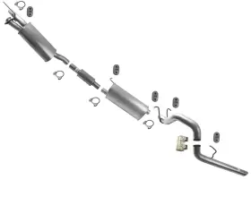 Mac Auto Parts 190857 Pipes Dual Muffler Tail Pipe For Ford F250 Super 6.2l 2011-2016 156.2 Inch Wheelbase