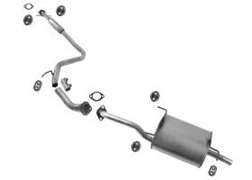214747 Mac Auto Parts Muffler Resonator Tail Exhaust System For Hyundai Accent 2000 2001 2002 1.5l