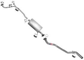 220276 Mac Auto Parts Exhaust System Muffler And Tail Pipes For Nissan Titan 2004 2005 2006 5.6l