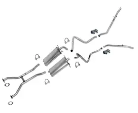 25551 Mac Auto Parts Muffler Dual Exhaust System For Ford Crown Victoria Mercury Grand Marquis 98-02
