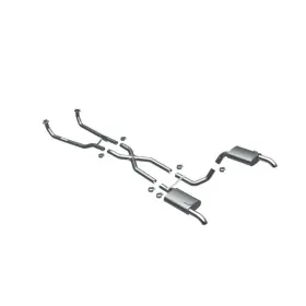 16842 Magnaflow Street Series Exhaust System For 68-73 Chevy Corvette 2.5 In Diameter Inch Tips